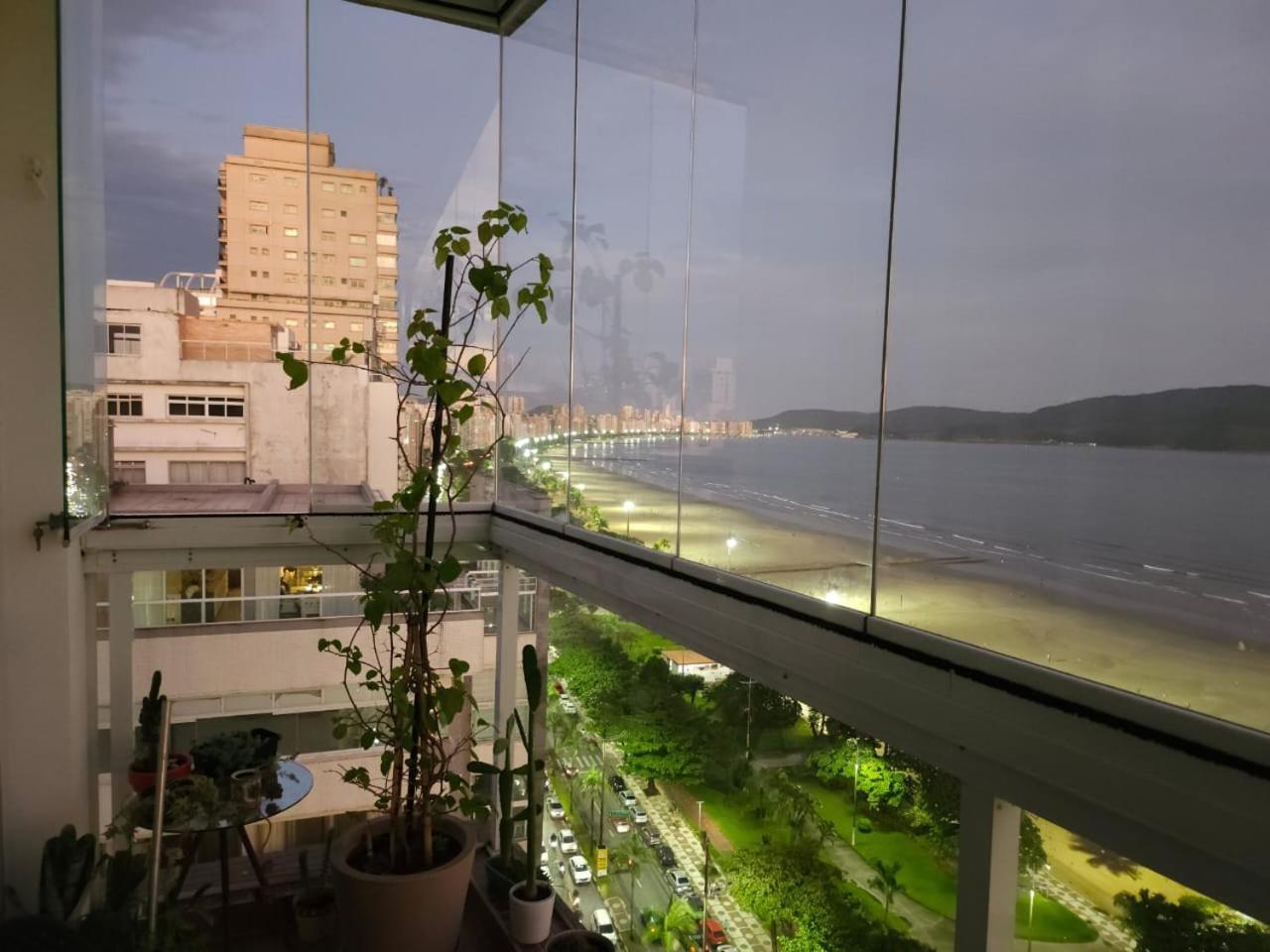 Apartamentos Na Praia Do Gonzaga Frente Mar Com Estacionamento Santos  Ngoại thất bức ảnh