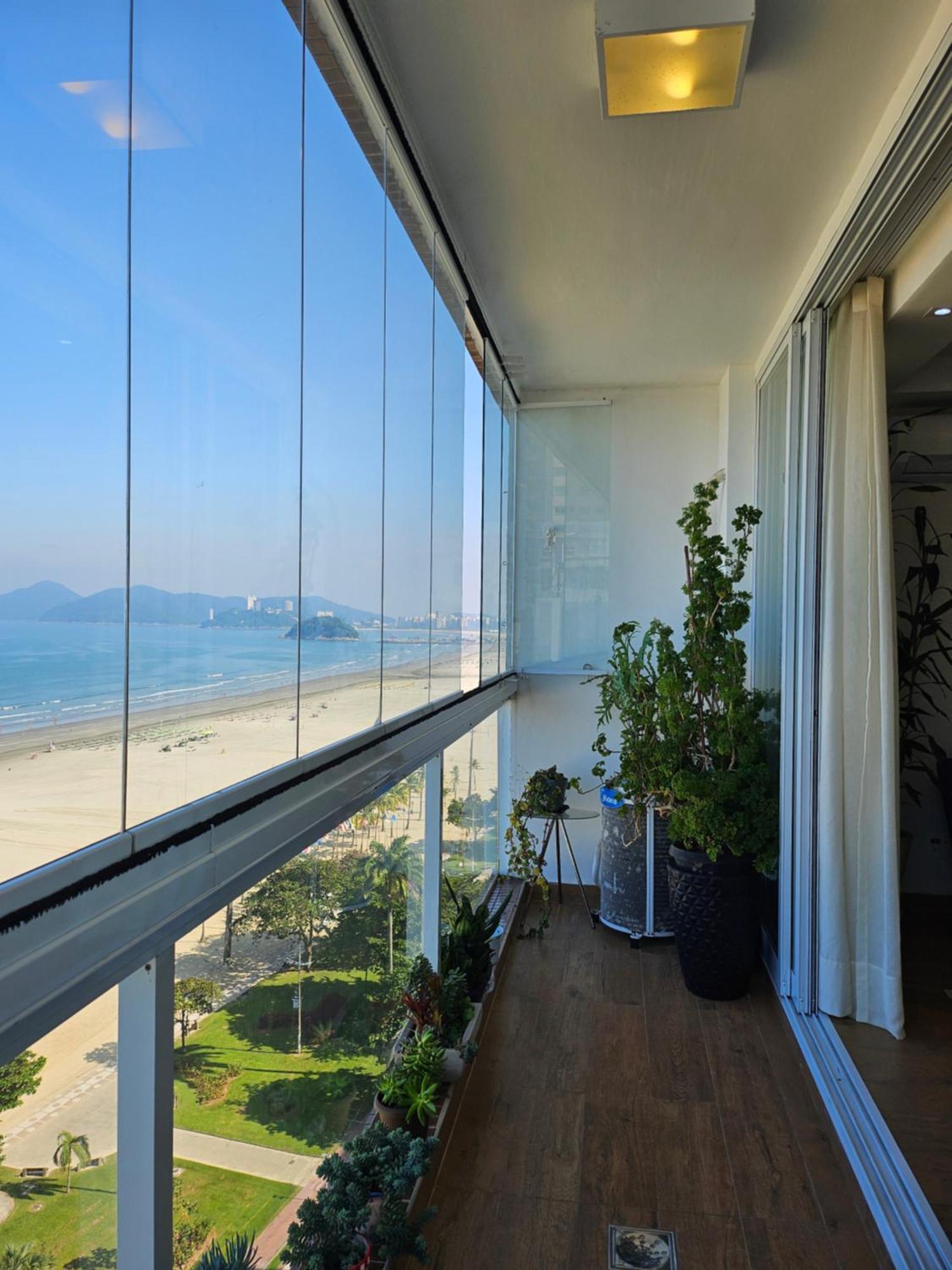 Apartamentos Na Praia Do Gonzaga Frente Mar Com Estacionamento Santos  Ngoại thất bức ảnh